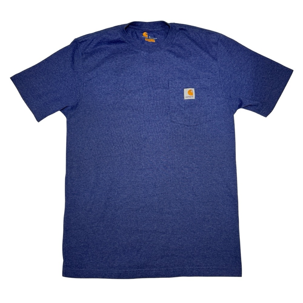 Carhartt Men's Loose Fit Short Sleeve T-Shirt Blue Heather Small